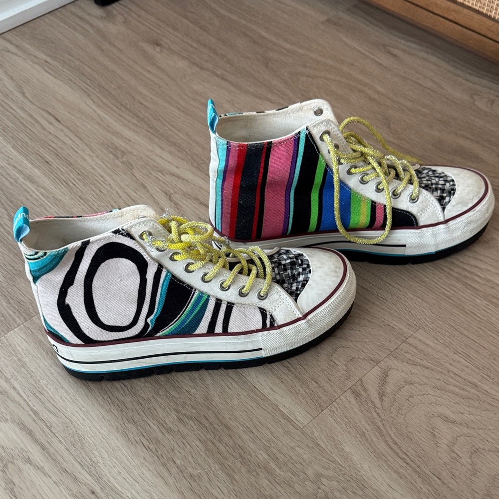 Desigual Psychedelic High Top Platform Sneakers